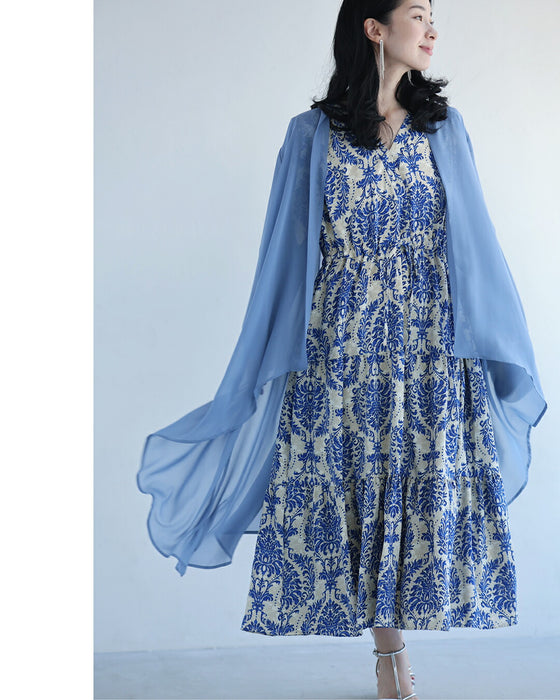 まるで空気 ワンピ映え ガウンカーディガン