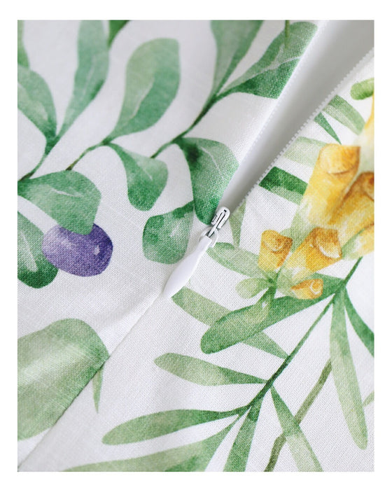 花々の美しさ広がるロングワンピース