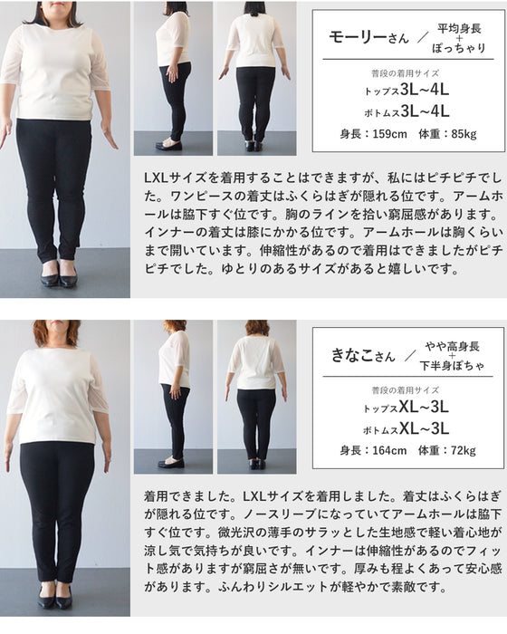 暖かな日差しに花開くシアーミディアムワンピース（インナー付き）