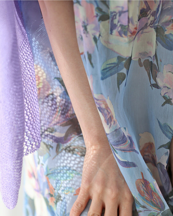 暖かな日差しに花開くシアーミディアムワンピース（インナー付き）