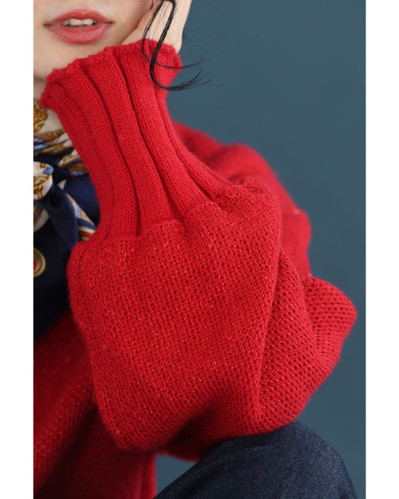 動くたびキラキラ瞬くスパンコールニットチュニック