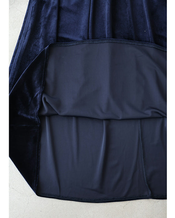 毎日服「革命」 ベロア調ワンピース