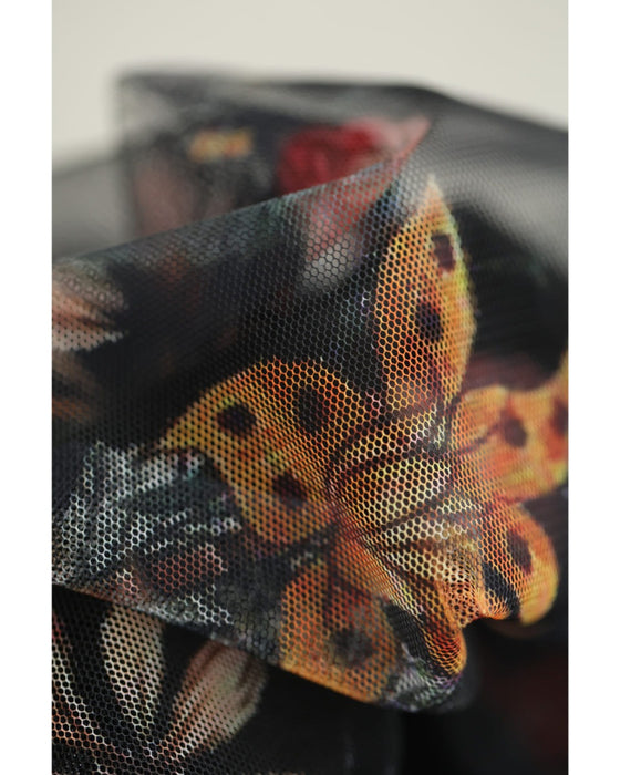 印象変わる花とビジューのリバーシブルチュールスカート