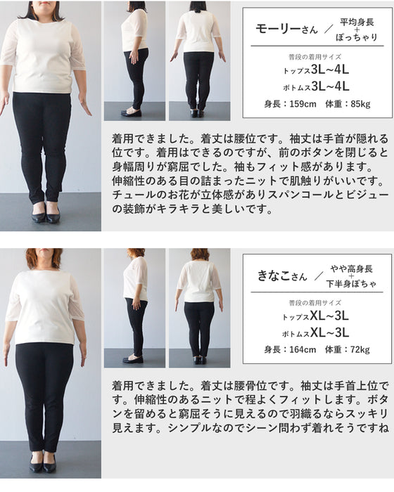 チュールのお花咲くおめかしカーディガン