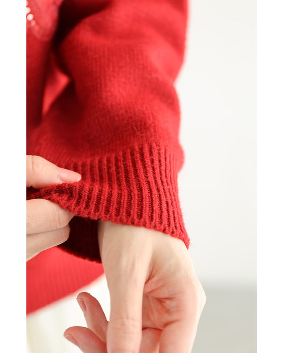 チュールのお花咲くおめかしカーディガン