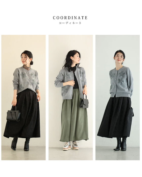 チュールのお花咲くおめかしカーディガン