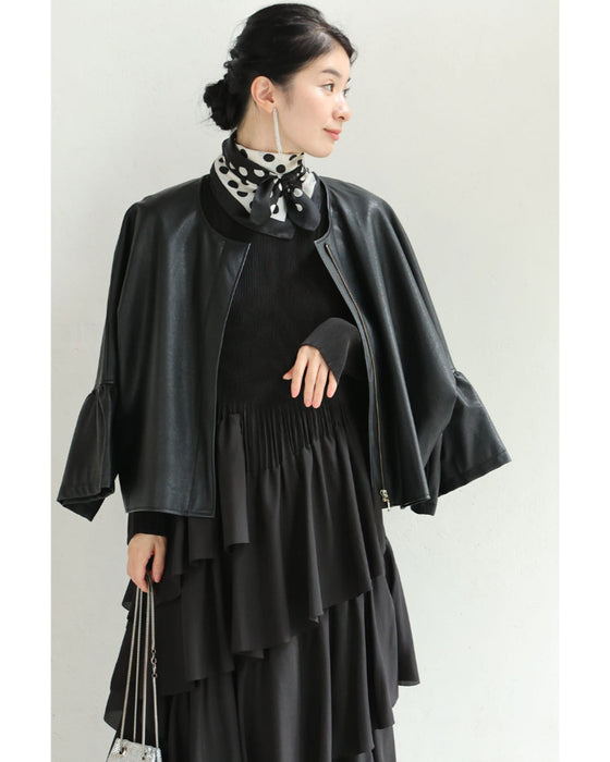 【予約商品】重なるフレア揺らめくミディアムワンピース