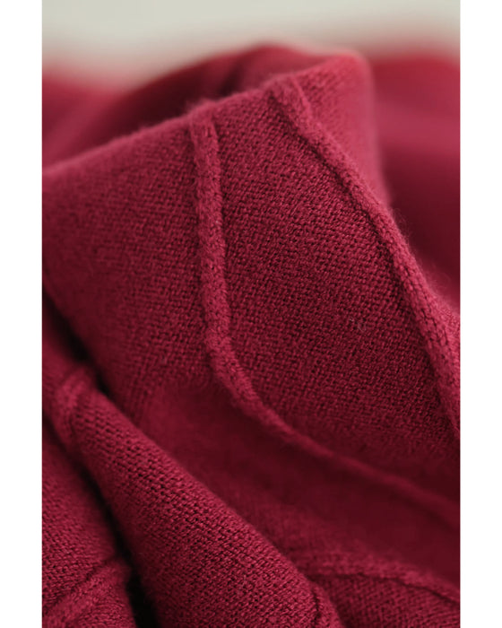 【予約商品】ラインが浮かぶ街映えカラーニットミディアムワンピース