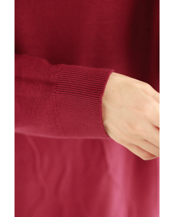 【予約商品】ラインが浮かぶ街映えカラーニットミディアムワンピース