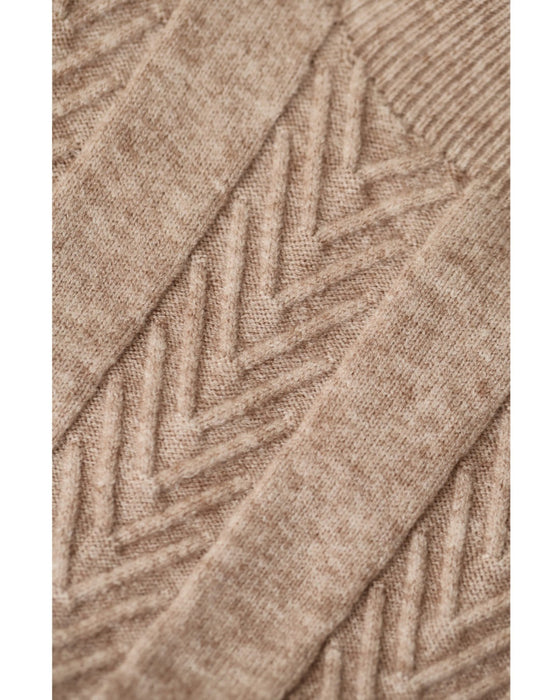 雪の結晶レース重なるニットロングワンピース