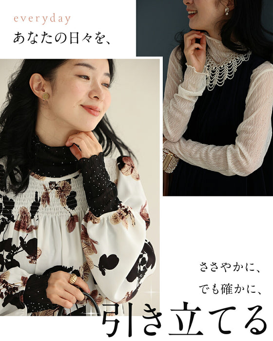 華やかな席に着る 宝石インナー