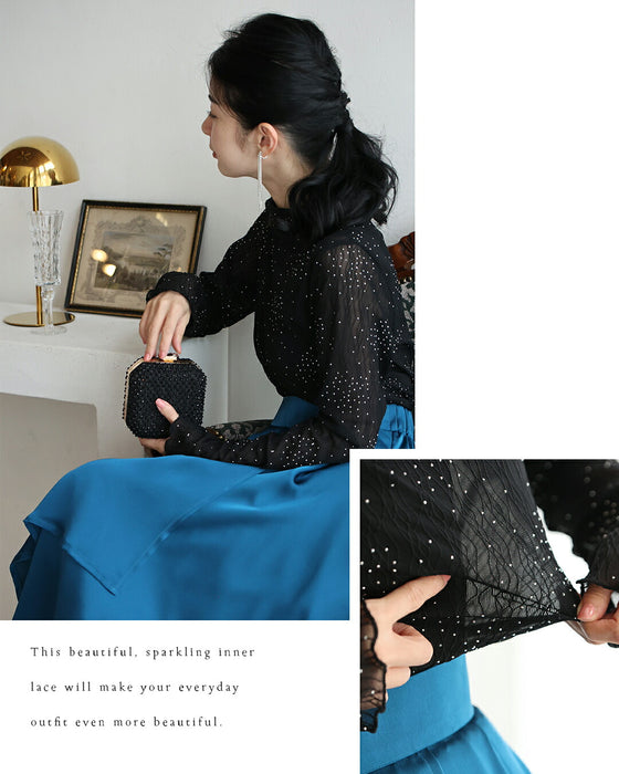 華やかな席に着る 宝石インナー