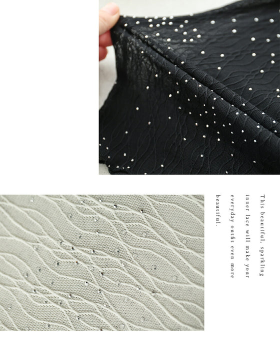 華やかな席に着る 宝石インナー