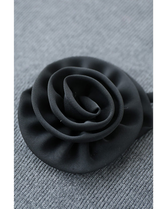 【予約商品】私に寄り添う1輪の花リブカットソートップス