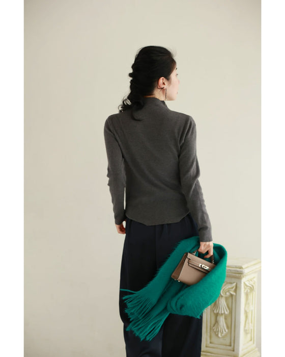 【予約商品】私に寄り添う1輪の花リブカットソートップス