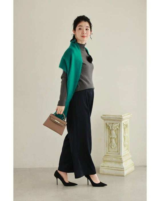 【予約商品】私に寄り添う1輪の花リブカットソートップス