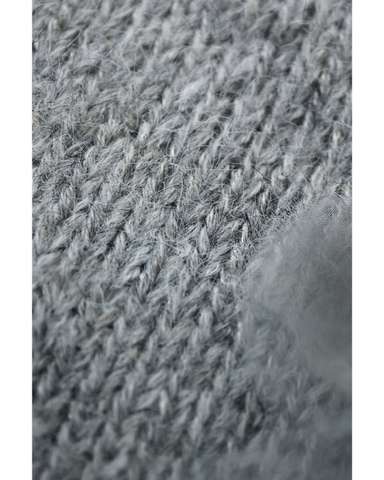 満開の花コサージュニットプルオーバートップス