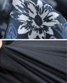 揺らめく花のシフォンワンピース