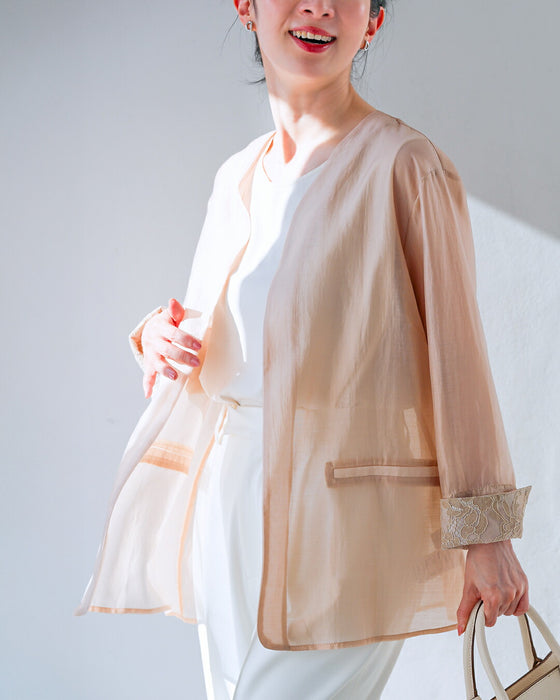 軽ジャケ 薄くて軽くて、きちんと見え。