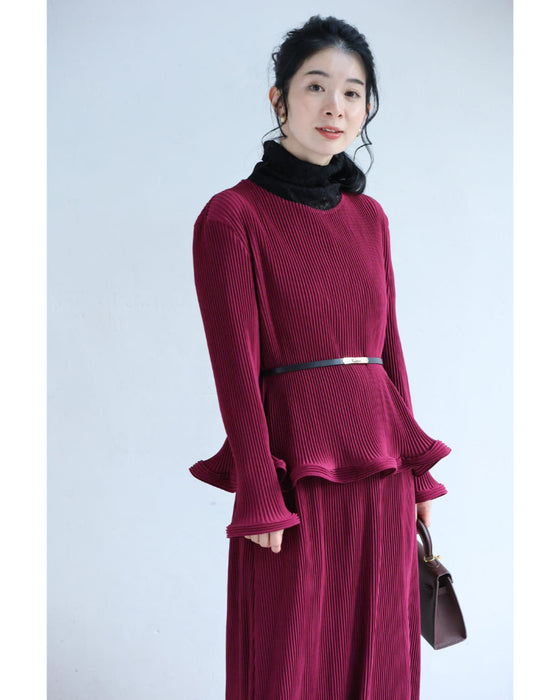 花びらフレアのセットアップ3点セット【set】