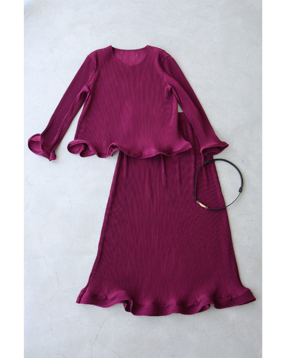 花びらフレアのセットアップ3点セット【set】