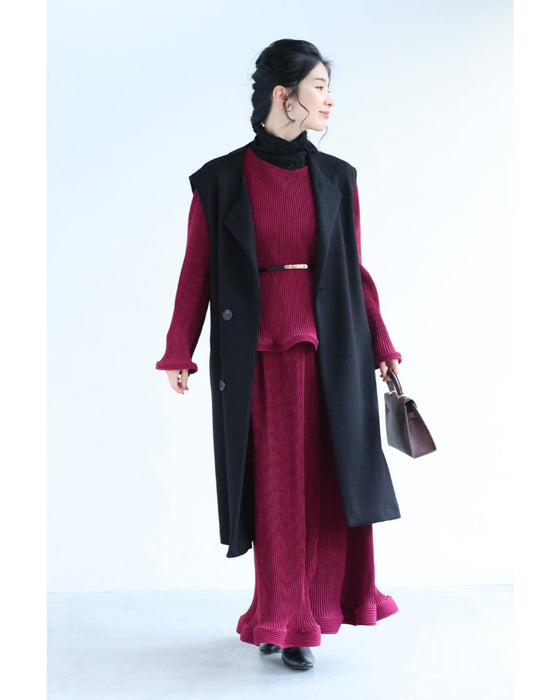 花びらフレアのセットアップ3点セット【set】