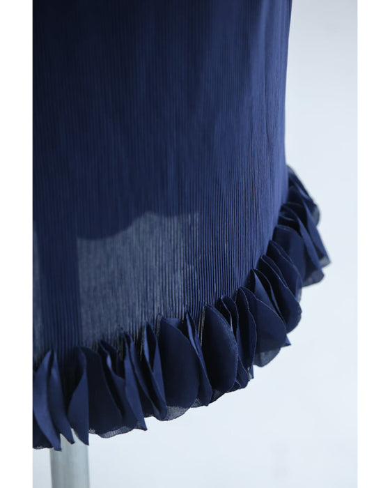 【予約商品】花びら裾のプリーツカーディガンとワンピース2点セット【set】