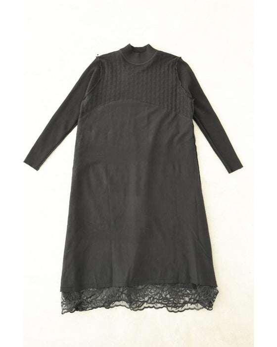 ビジューラインが輝くレースベールミディアムワンピース