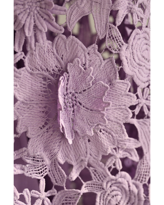 一面に美しさ広がる立体花レースロングワンピース（インナー付き）