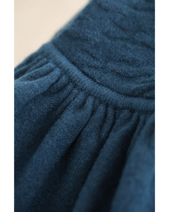 千鳥柄浮かぶウインターカラーニットワンピース