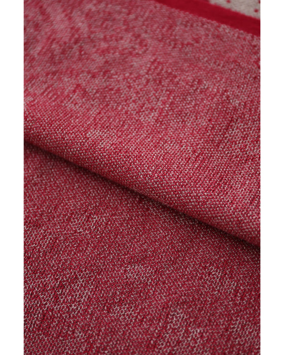 気分高まるオーナメント柄ニットミディアムワンピース