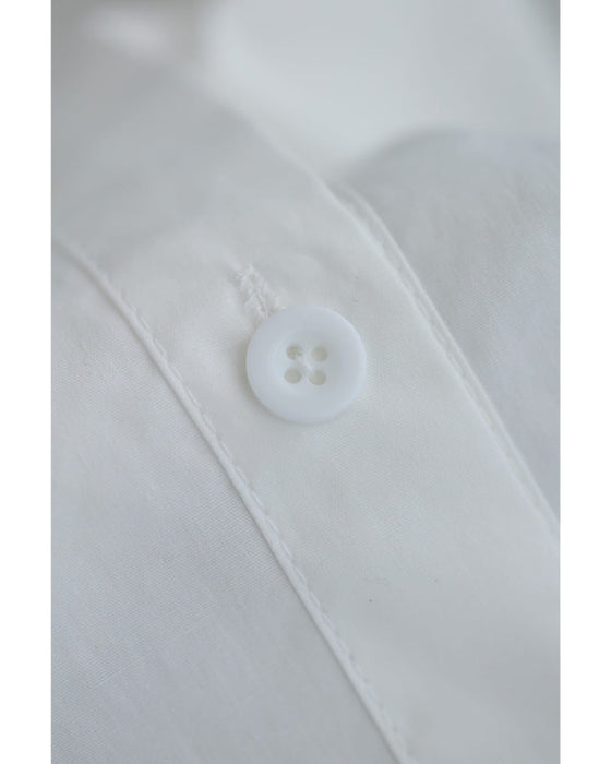 ロゼット風の花咲くフィッシュテールシャツトップス