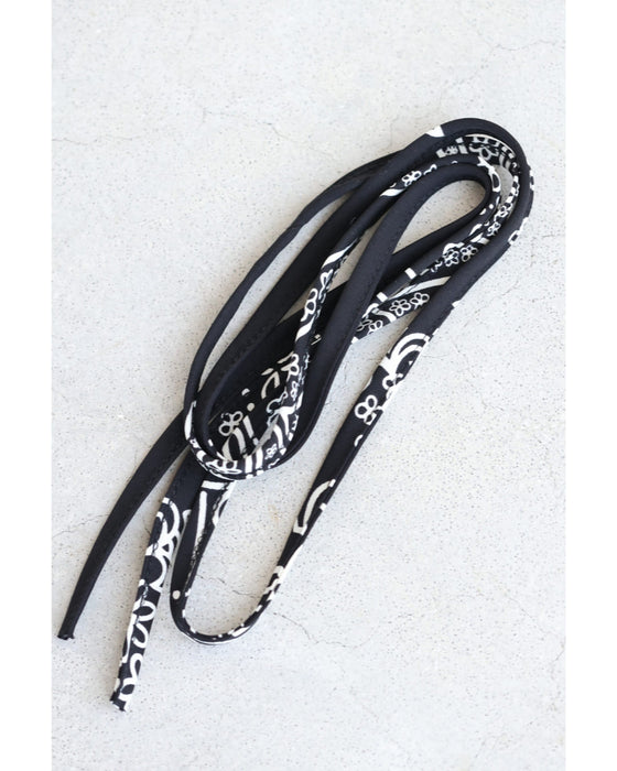 装飾柄ティアードミディアムワンピース（紐リボン付き）