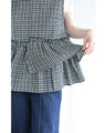 涼やかサッカー生地のチェック柄セットアップ【set】