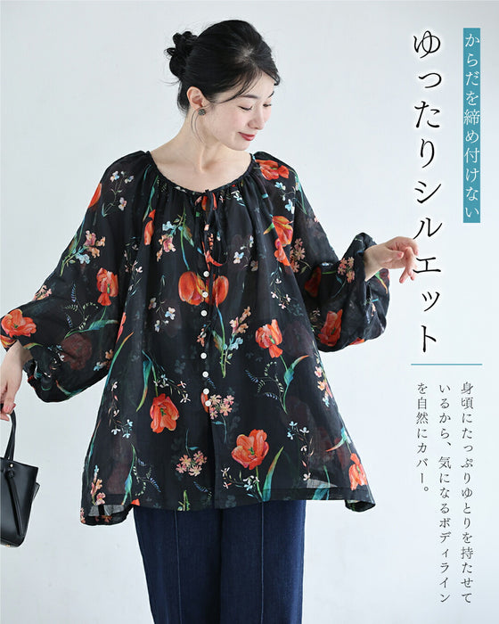 開き始めたチューリップのシアーブラウストップス