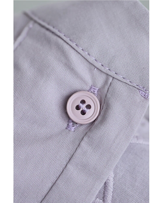 縁取り刺繍のカットアウトフラワーロングワンピース（インナー付き）
