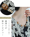 レースに重なる白花刺繍ロングワンピース