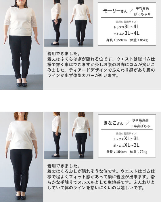 ボタニカルなカード柄ティアードロングスカート