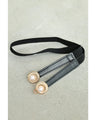 金彩風ボタニカルの和モダンプリーツロングワンピース（ベルト付き）