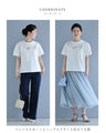 デコルテに広がるレースTシャツトップス