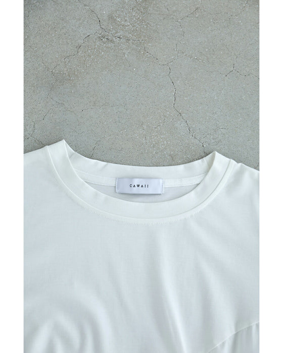 紫陽花シャーリングTシャツトップス