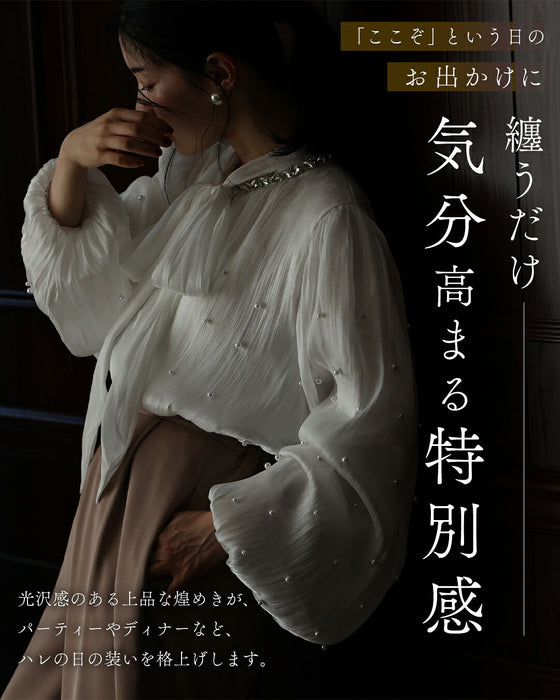 纏うジュエリーブラウス