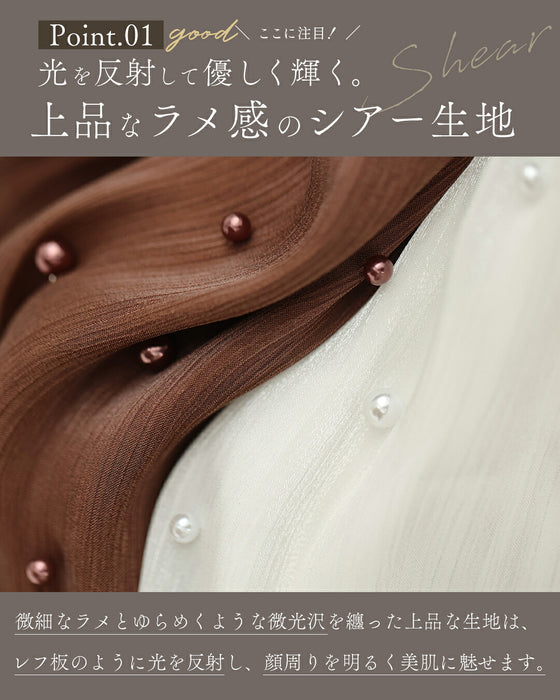 纏うジュエリーブラウス