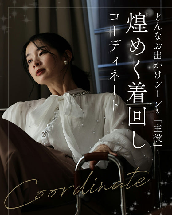 纏うジュエリーブラウス