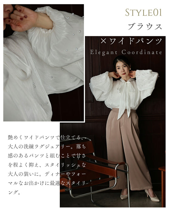 纏うジュエリーブラウス