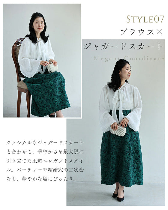 纏うジュエリーブラウス