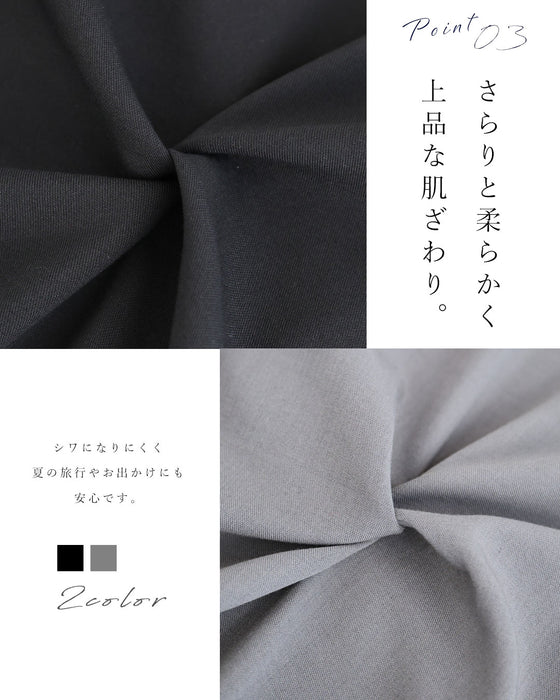ひと匙のアクセント。立体タックミディアムワンピース