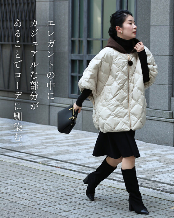 ダウンのケープ