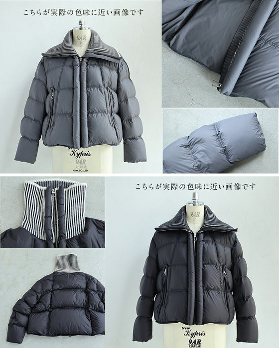 【予約商品】小顔みえ 大きな襟の2wayショートダウン