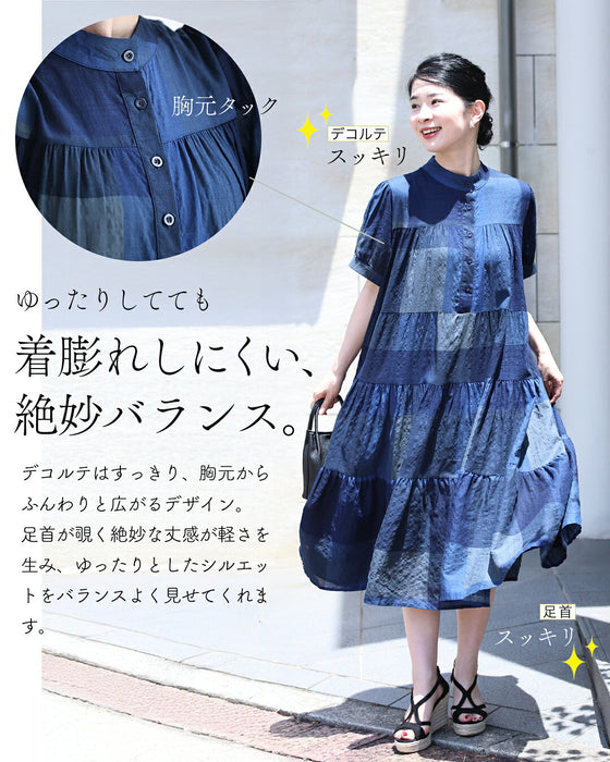 パッと着るだけ ラク可愛い チェックワンピース